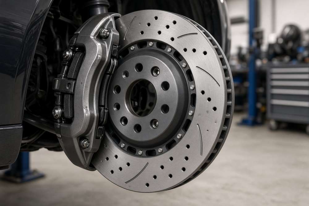 Brake rotor and caliper